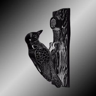 Door Knockers Black Cast Iron, Woodpecker Door Knocker Black Iron 6 1/2H, 2 W  17221  