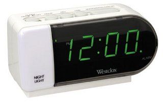 Westclox Nova White   Travel Alarm Clocks
