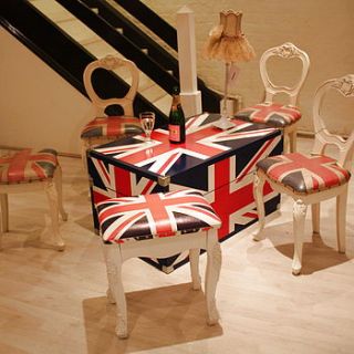 union jack stool by foxbat living + fashion