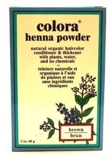 Colora Henna Veg Hair Brown 2 oz. (3 Pack) with Free Nail File Health & Personal Care