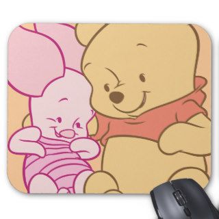 Baby Winnie the Pooh & Piglet Hugging Mouse Pad