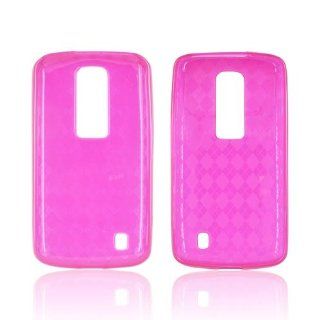 Argyle Hot Pink LG Nitro HD TPU Gel Case Cover [Anti Slip] Supports Premium High Definition Anti Scratch Screen Protector; Best Design with High Quality; Coolest Soft Silicone Rubber Case Cover for Nitro HD (Release Date) Supports LG HD Devices From Verizo
