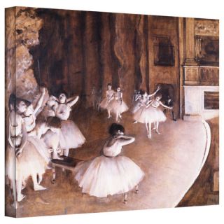 Art Wall Two Blue Dancers by Edgar Degas Gallery Wrapped on Canvas