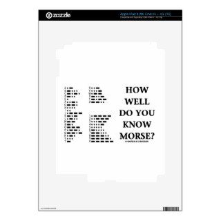 How Well Do You Know Morse? (Intl Morse Code) iPad 3 Skin