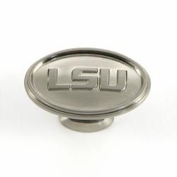 Louisiana State University Tigers Satin Nickel Cabinet Knobs (Pack of 10) Stone Mill Cabinet Hardware