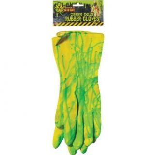Biohazard Zombie Green Ooze Rubber Gloves Toys & Games