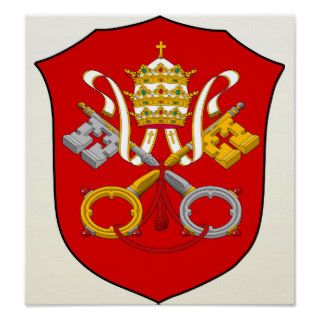 Vatican City Coat of Arms detail Posters