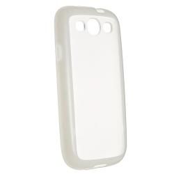 Clear/ White Trim TPU Case with Stand for Samsung Galaxy S III i9300 BasAcc Cases & Holders