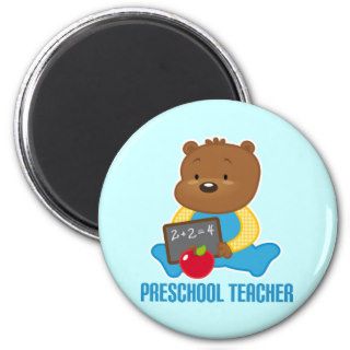 Cute Teddy Bear Preschool Teacher Gift Magnet