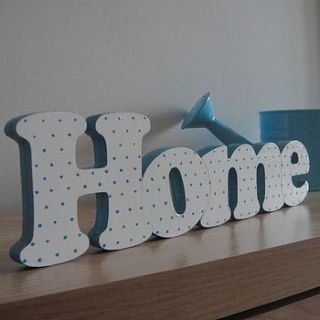 'home' hand painted freestanding sign by little pom