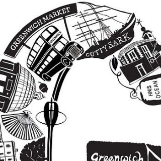 best of greenwich screenprint by lucy loves this