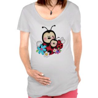 Ladybug Mom and Baby Maternity t shirt