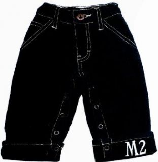 Micro Me B Chord Black Corduroy Pants, Black, 9 Months Clothing