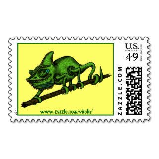 Chameleon stamp design