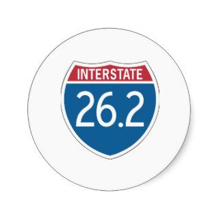 Interstate 26.2 stickers