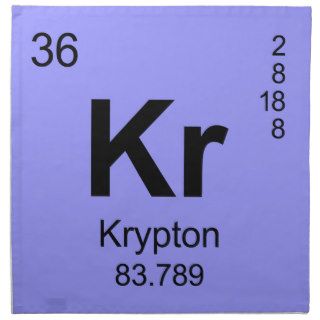 Periodic Table of Elements (Krypton) Napkins
