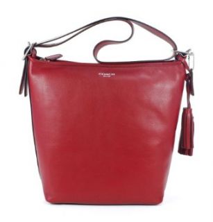 Coach Leather Red Legacy Convertible Duffle Hobo Handbag 19889 Black Cherry Shoes