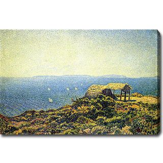Theo Van Rysselberghe 'Ile du Levant, View from Cape Benat, Brittany' Oil on Canvas Art YGC Canvas