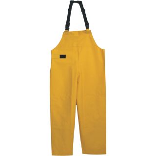 Boss Yellow Bib Rain Pants — Medium, Model# 3PR0501YM  Rain Coat Pants   Bibs