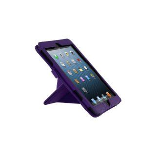 rooCASE Origami Dual View Vegan Leather Case for iPad mini (Purple) Computers & Accessories