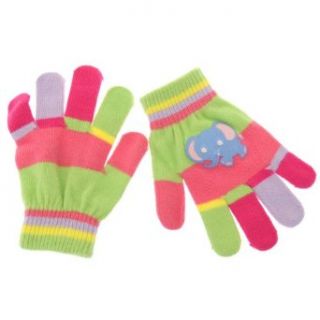 Kids/Childrens Winter Magic Gloves with Rubber Print (Up to 12 years) (Elephant Design) Clothing