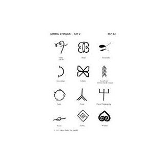 Earth Henna Stencil Pack Symbols 2, Symbols 2 1 unit (Pack of 3) Health & Personal Care