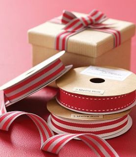 grosgrain red ribbon by gertie & mabel