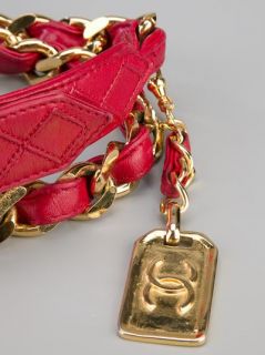 Chanel Vintage Chanel Chain And Leather Belt