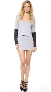 Tbags Los Angeles Overlay Sweater Dress