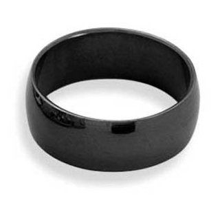 Black Stainless Steel Men's Ring (8mm) West Coast Jewelry Jewelry