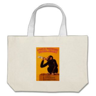 Vintage Monkey Anisetta Evangelisti Liquor Poster Tote Bag
