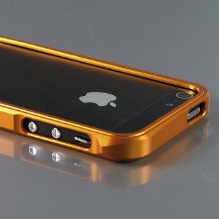 ZuGadgets Gold Premium Metal Sliding Bumper Case Cover for iPhone 5 5G 5th Generation (7900 7) Cell Phones & Accessories