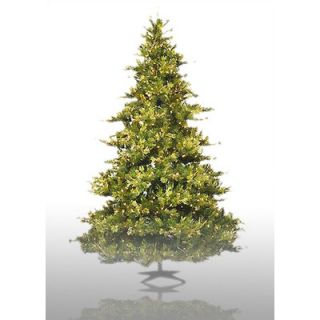 Green Artificial Christmas Tree with 400 Clear Mini Lights with Stand