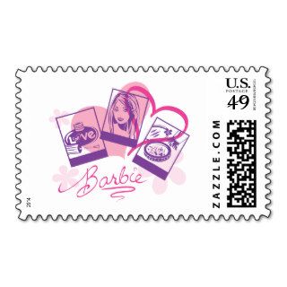 Cute Barbie Hearts and Cosmetics Postage