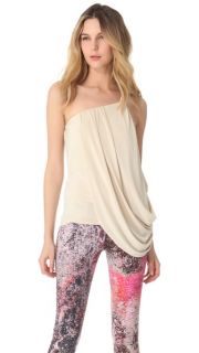 Tbags Los Angeles Draped One Shoulder Top