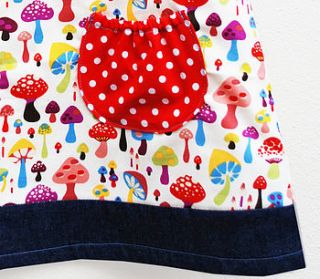 girl's toadstool dress by wild things funky little dresses