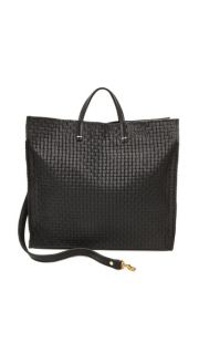 Clare V. Basket Weave Simple Tote