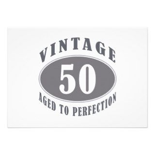 Vintage 50th Birthday Gifts For Men Custom Announcements