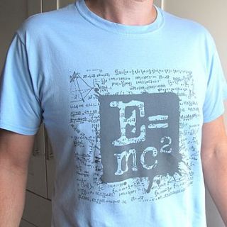 emc2 einstein physics mens t shirt by melinda mulcahy