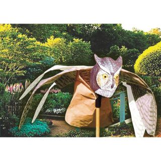 Bird-X Realistic Prowler Owl with Wings, Model# OWL  Bird Repellers