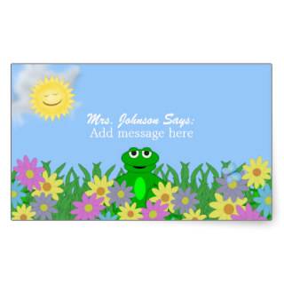 Spring Day Frog Message Stickers