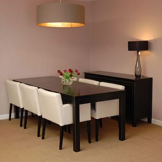black lacquer dining table by 4living