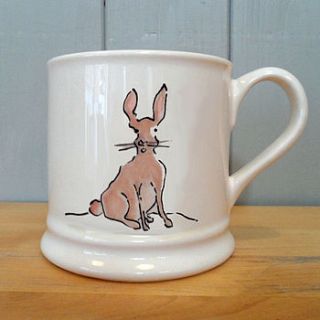 hand painted ceramic mug by fired arts and crafts