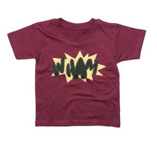 boy's comic book inspired 'wham' t shirt by not for ponies