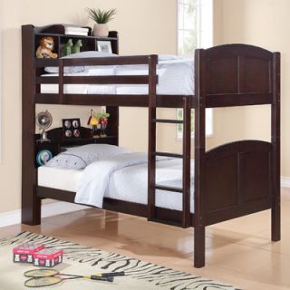 Wildon Home ® Tony Twin Over Twin Bunk Bed with Bookcase