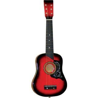 Red Acoustic Toy Guitar for Kids with Carrying Bag and Accessories & DirectlyCheap(TM) Translucent Blue Medium Guitar Pick Musical Instruments