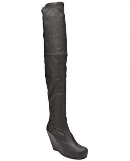 Rick Owens Over The Knee Wedge Boot