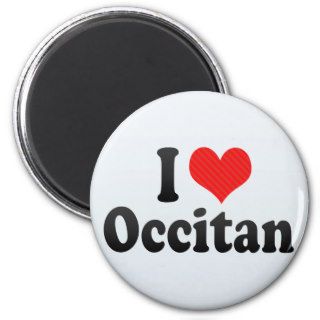 I Love Occitan Refrigerator Magnet
