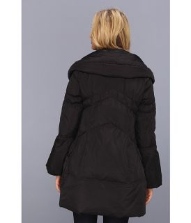 Betsey Johnson Asymmetrical Down Coat with Pillow Collar