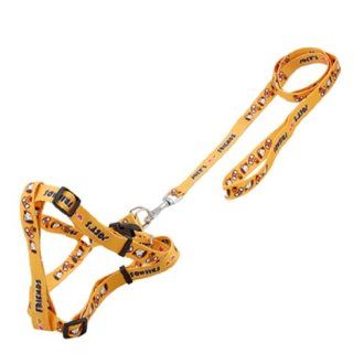Jardin Nylon Strap Adjustable Dog Harness Leash Lead, Yellow  Pet Halter Harnesses 
